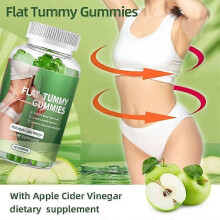 Tummy Gummies with Apple Cider Vineger 60 Couonts Nutrition Gels & Chews - Green