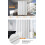 Duschvorhang wasserdicht Polyester Waffelpiqué 240 g/m² 3
