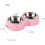 Αφαιρούμενο, αντιολισθητικό, διπλό μπολ από ανοξείδωτο ατσάλι (2 σε 1) με 2
