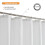 Duschvorhang wasserdicht Polyester Waffelpiqué 240 g/m² 5