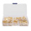 Messingisolierte Crimp-Ringkabelschuhe, Flachsteckverbinder-Set, 150 Stück 7
