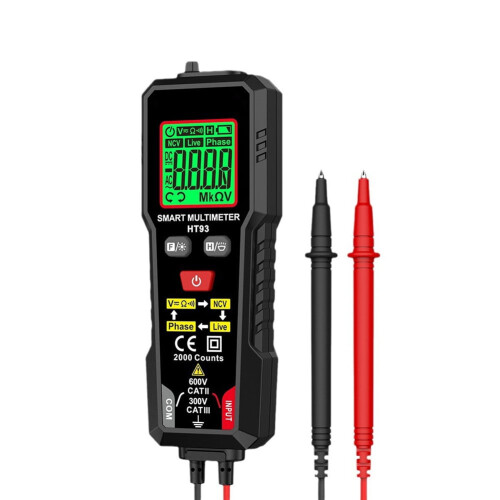 Multimètre numérique Mosiee HT93 avec détection NCV et écran LCD 2