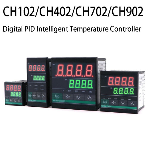 Digital PID-temperaturregulator med SSR og relæ 2