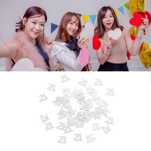 Silver Confetti #21 for Birthday Party 1200 pcs 2