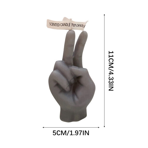 Finger Shape Victory Gesture Aromatherapy Candle1Pack 2