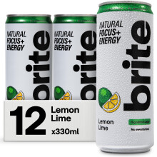 Brite Natural Focus. Energy Drink & Coffee Alternative for Productivity. Plant Based, Backed by Neuroscience. Low Calorie, Vegan