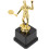 Trophée de badminton décoratif doré 3
