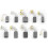 Carbon Brushes Replacement for Power Tools 40 pcs 10 sizes 6