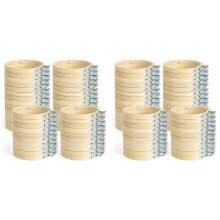 96Pieces 4Inch Embroidery Hoop Embroidery Hoop Bamboo Round Hoop for DIY Needlework, Sewing and Crafts 10cm