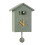 White - Modern Plastic Quartz Wall Clock, 3 Colors, Bird Cuckoo Design, Timer, Hor 4