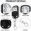 Télécommande universelle portail - Modèle 2260 - 433,92 MHz - 4 boutons - Lot de 3 3