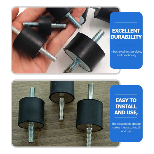 Rubber Vibration Isolator Mount for Air Compressor 4 pcs 2