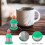 Tee-Eier aus Edelstahl mit Silikon, 5-teiliges Set 4