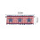 Independence Day Kitchen Valance Red Blue White Stars 3