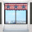 Independence Day Kitchen Valance Red Blue White Stars 4