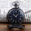 Pocket Watch with Flip Front Cover and Press Button 3