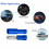 Συνδετήρες καλωδίων Blue Bullet με μόνωση 100 τεμάχια 2