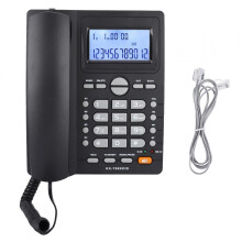 Teléfono con identificador de llamadas y altavoz Negro 2