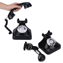 Retro Black Wired Landline Phone MAGT WX-3011