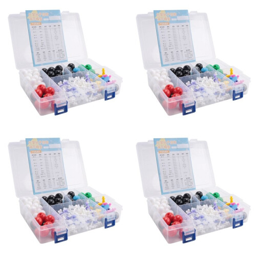 4X Molecular Model Kit, Organic Molecular Chemistry Set, Atom Element Model Kit for Lessons , Structures Building Kit