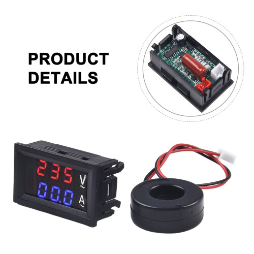 Mosiee AC-spannings- en stroommeter met transformator digitaal 1