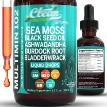 Sea M/oss Black Se/ed Oil Ash/wa/gand/ha Bu/rdock Ro/ot Tube Feeding Supplements 60ml