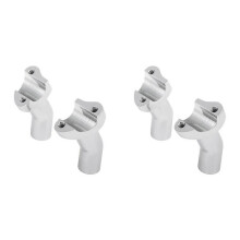 4X Chrome 3.5Inch Tall Pullback Handlebar Risers for Softail Dyna Sportster Touring Pullback Aluminum Straight