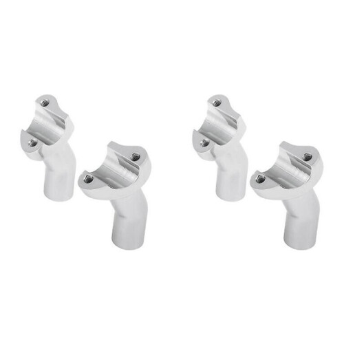 4X Chrome 3.5Inch Tall Pullback Handlebar Risers for  Softail Dyna Sportster Touring Pullback Aluminum Straight