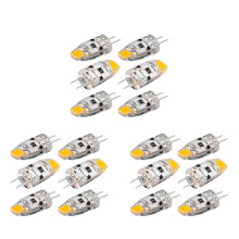 18PCS G4 LED Bulb 12V Dimmable COB LED G4 Bulb 1.5W 360 Angle to Replace 15W Halogen Lamp (Warm White)