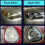 2X Car Headlight Refurbished Atomizing Cup Car Headlight Lens Restoration Kit Restorer System Clear 6