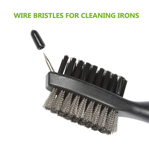 Feiona golf groove cleaning brush double-sided retractable 1