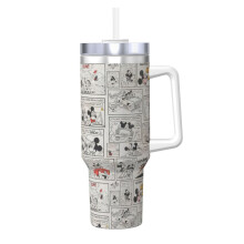 Mickey Mouse Tumbler 40 oz Stainless Steel with Handle and