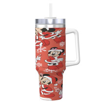 Mickey Mouse 40 oz stainless steel tumbler with handle and