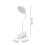 LED-skrivebordslampe med klips og USB-opladning 3
