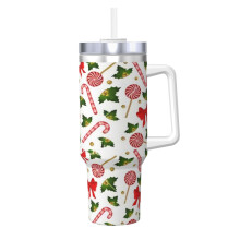 Personalized 40oz Stainless Steel Christmas Tumbler with