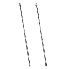 2pcs 1.8M Telescopic Flag Pole Flagpole Guide Banner Flag Pole Set Stainless Steel Flagpole with Buckles