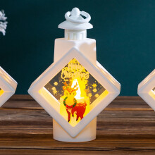 Décorations de Noël lulshou, guirlandes lumineuses portables pour enfants, compatibles avec les lampes à vent rétro, cadeaux de Noël à