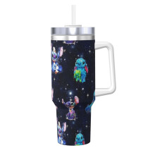 Stitch personalized 40 oz stainless steel tumbler with
