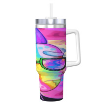Rick and Morty Tumbler 40 oz Stainless Steel Travel Cup