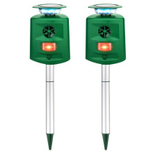 2X Solar Ultrasonic Animal Repeller,Cat Repellent Outdoor,Repellent Animal Repeller with Motion Sensor