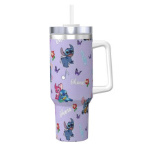 Stitch Tumbler 40oz Stainless Steel Travel Cup with Handle
