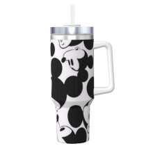 Mickey Mouse 40 oz stainless steel tumbler with handle and