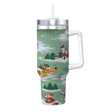 Mickey Mouse Tumbler 40oz Stainless Steel with Handle and