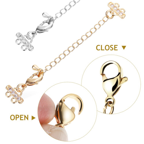 Necklace Extender Chain Lobster Clasp 10 pcs 2