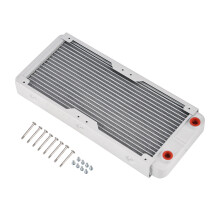 Aluminum radiator heat sink 240mm white