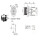DC5,52,1 mm han-til-hun-stikadapter, 5 par 7