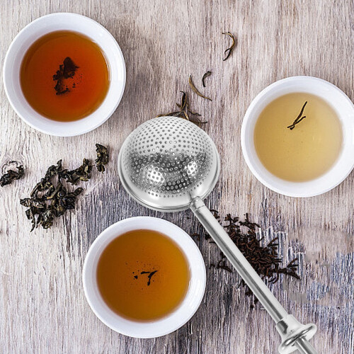 Infusore per tè in acciaio inox con manico lungo (2 pezzi) 2