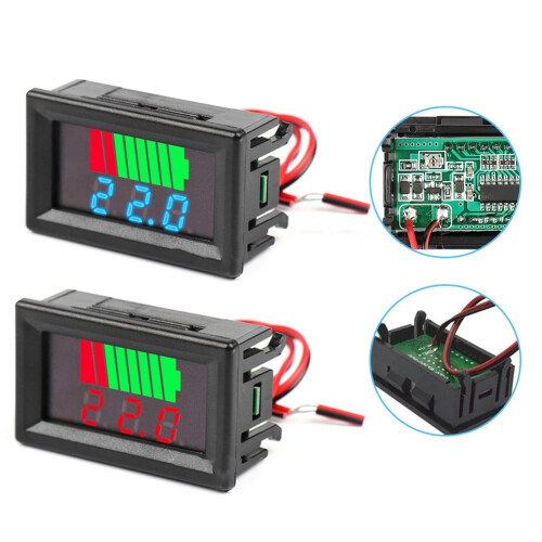 Battery Charge Indicator Lithium 12-72V Digital Display 2