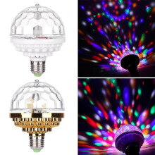 (White Magic Ball) Stage lamp colored magic ball rotating LED stage lamp suitable for DJ disco ambiance lamp