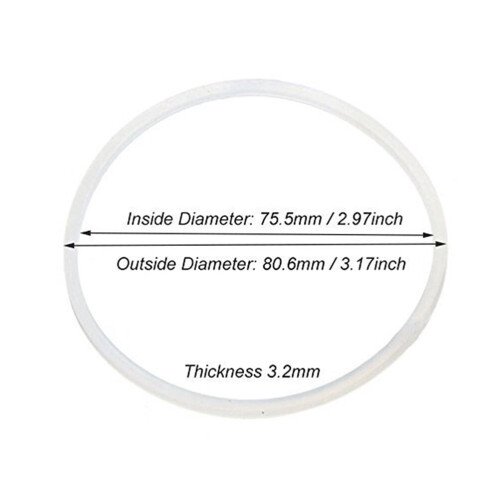 Silicone Rings for Pressure Cooker White 10 pcs 2